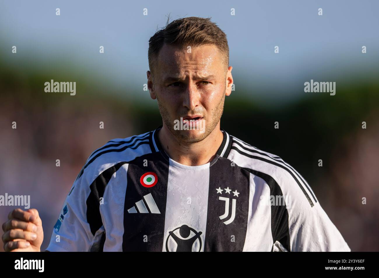 Teun Koopmeiners (Juventus) durante la partita di serie A italiana tra Empoli 0-0 Juventus allo Stadio Carlo Castellani il 14 settembre 2024 a Empoli, in Italia. (Foto di Maurizio Borsari/AFLO) Foto Stock