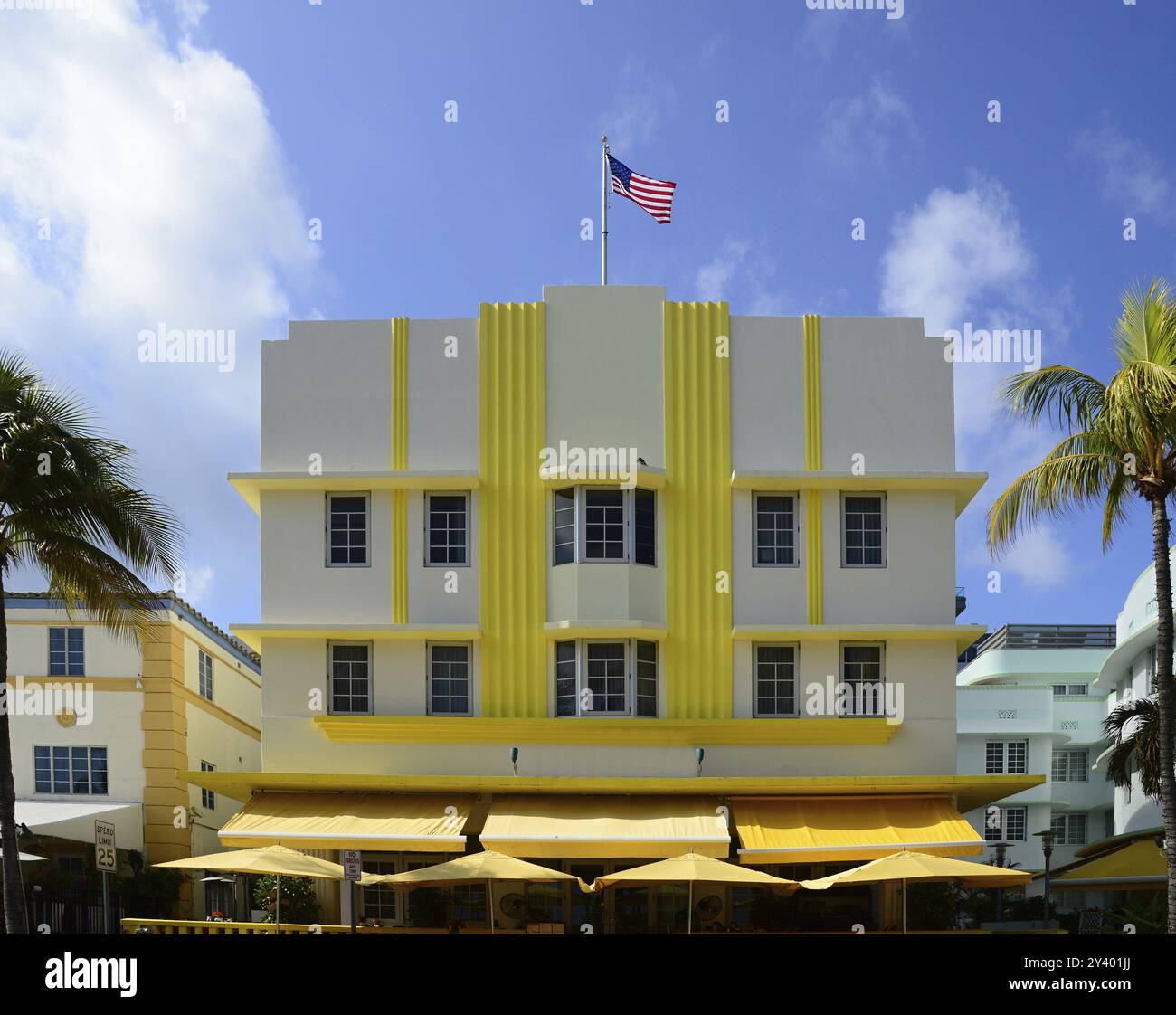 Edificio storico Art Deco a Miami South Beach, Florida, Stati Uniti, Nord America Foto Stock