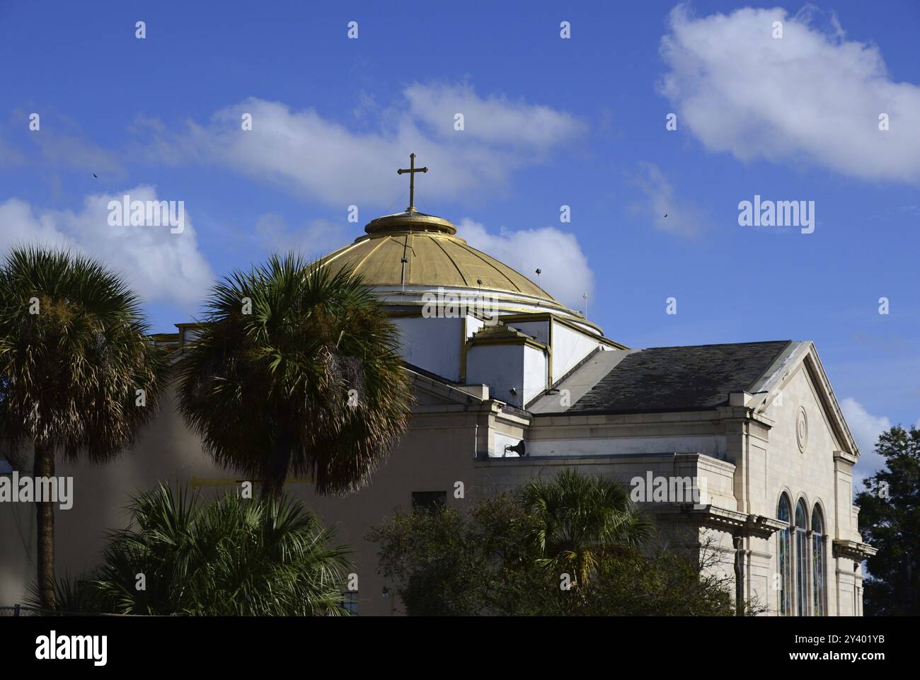 Chiesa ortodossa nel centro di Orlando, Florida, Stati Uniti. Chiesa ortodossa nel centro di Orlando, Florida, USA, Nord America Foto Stock