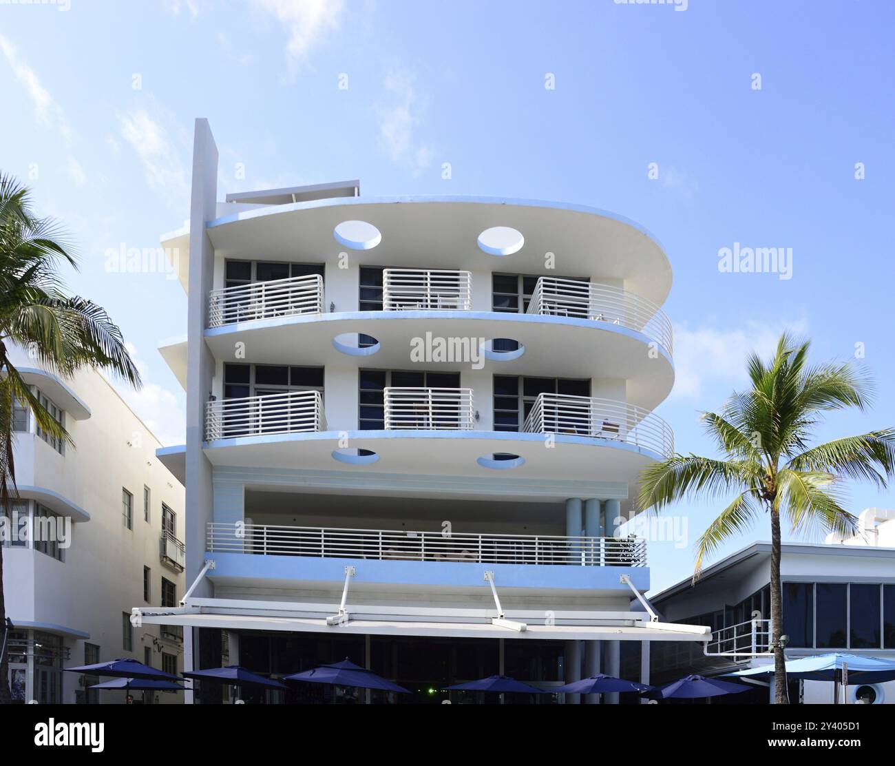 Edificio storico Art Deco a Miami South Beach, Florida, Stati Uniti, Nord America Foto Stock