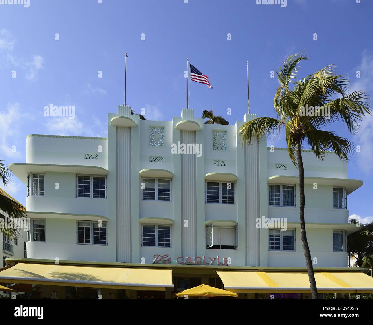 Edificio storico Art Deco a Miami South Beach, Florida, Stati Uniti, Nord America Foto Stock