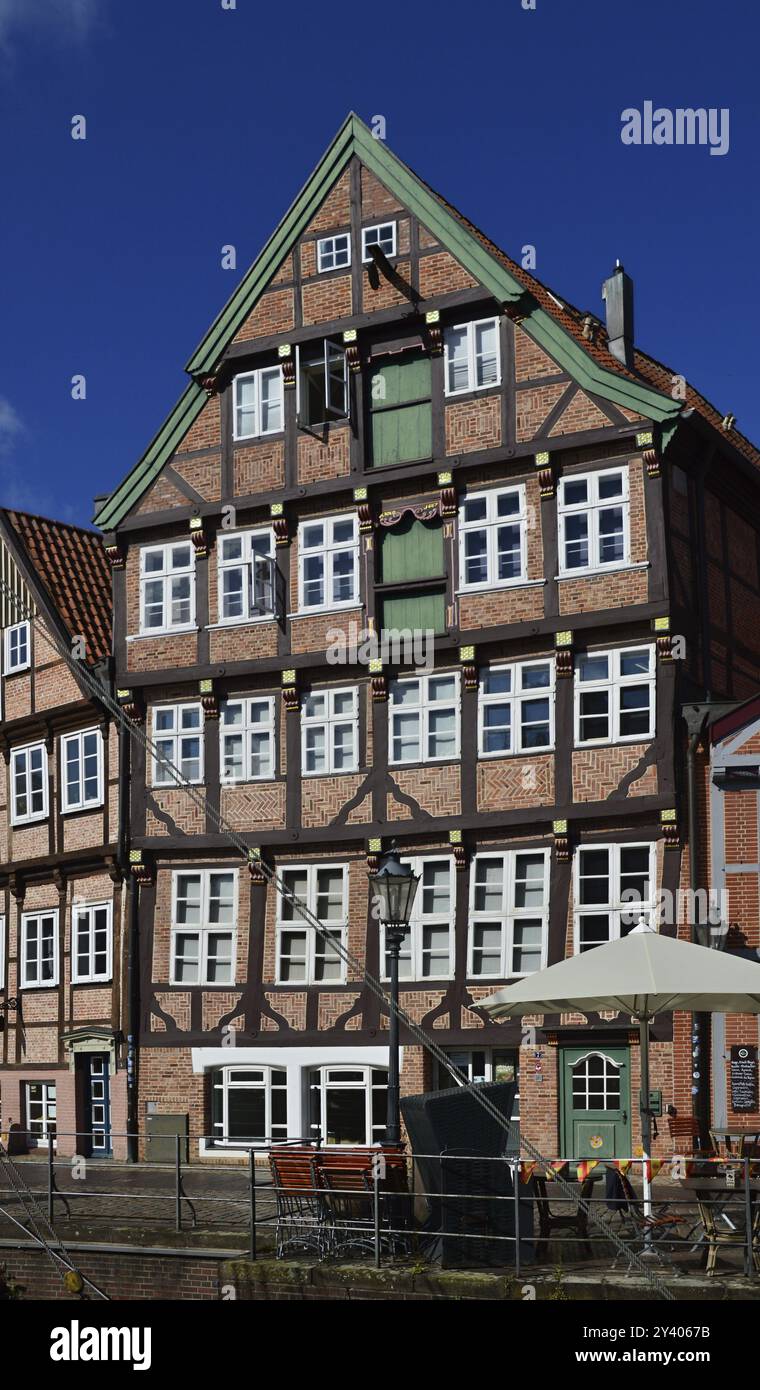 Edificio storico nella città vecchia di Hanse, bassa Sassonia, Germania, Europa Foto Stock