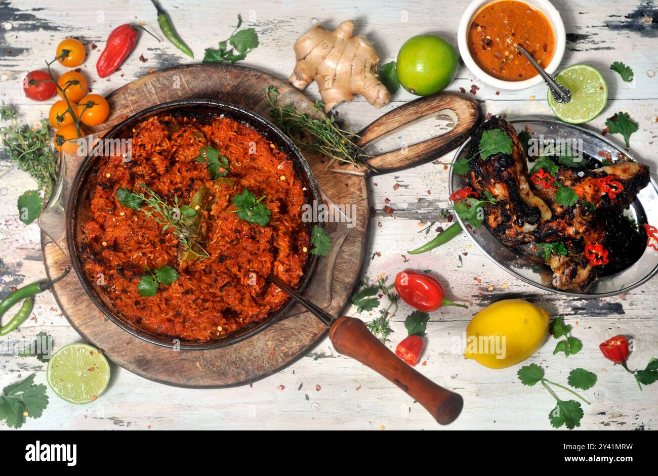 Il cibo piccante Foto Stock