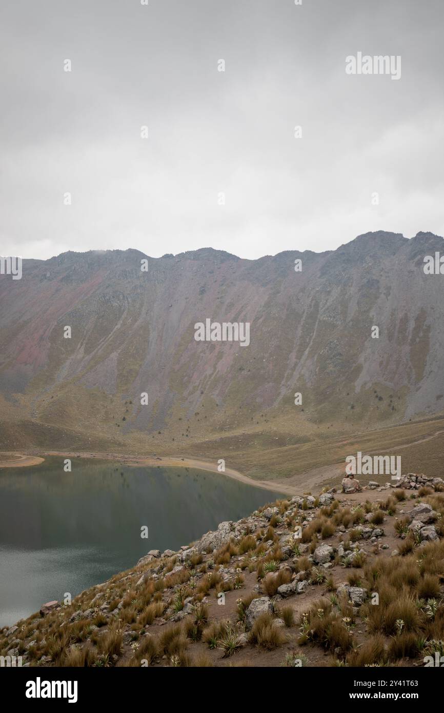 Laguna del Sol ️ nel Nevado de Toluca, un parco nazionale situato su uno stratovulcano in Messico Foto Stock