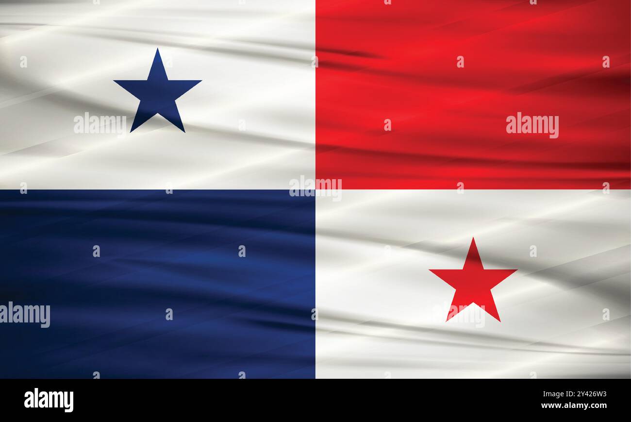 Panama Flag e vettore modificabile, Panama Country Flag Illustrazione Vettoriale