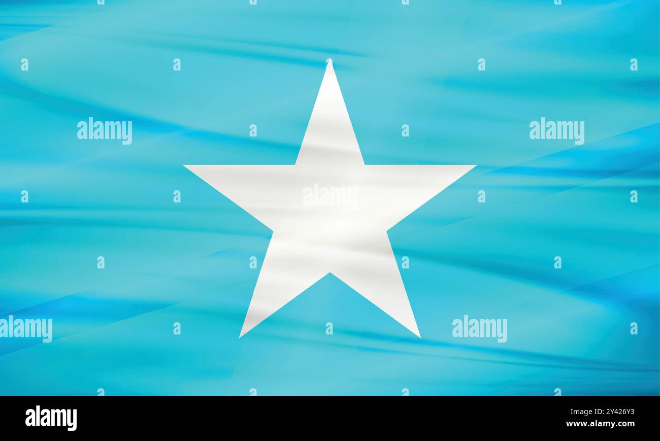 Somalia Flag e Editable Vector, Somalia Country Flag Illustrazione Vettoriale
