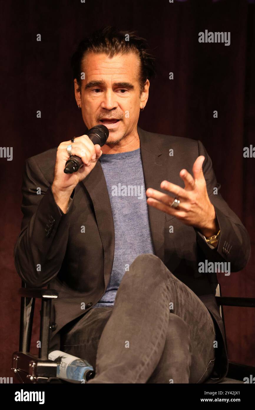 Colin Farrell 09/11/2024 HBO Original "The Penguin" Press Conference tenutasi presso la London West Hollywood a Beverly Hills a West Hollywood, CA foto di Izumi Hasegawa / Hollywood News Wire Inc Foto Stock