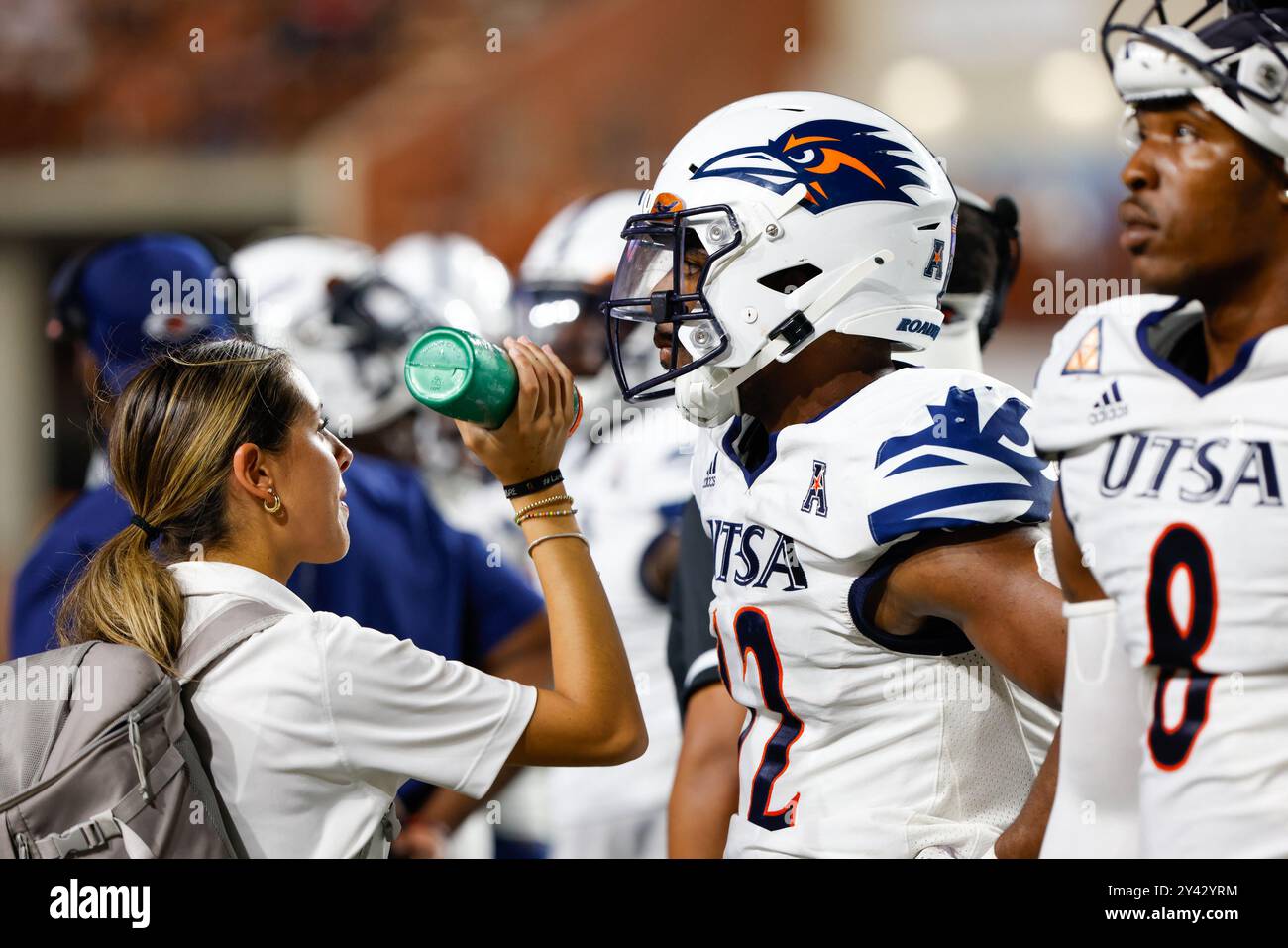 Austin, Stati Uniti. 14 settembre 2024. L'UTSA gioca a UT ad Austin, Texas, il 14 settembre 2024. (Foto di: Stephanie Tacy/Sipa USA) credito: SIPA USA/Alamy Live News Foto Stock