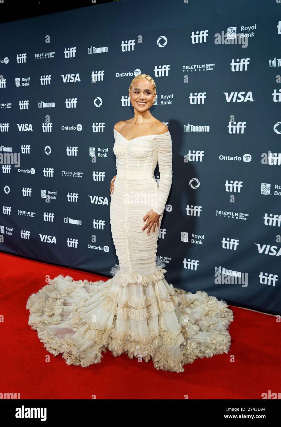 9 settembre 2024 - Toronto, Ontario, Canada - Nathalie Emmanuel. 2024 Toronto International Film Festival - ''Megalopolis'' si tiene alla Roy Thomson Hall. (Immagine di credito: © Brent Perniac/AdMedia tramite ZUMA Press Wire) SOLO PER USO EDITORIALE! Non per USO commerciale! Foto Stock
