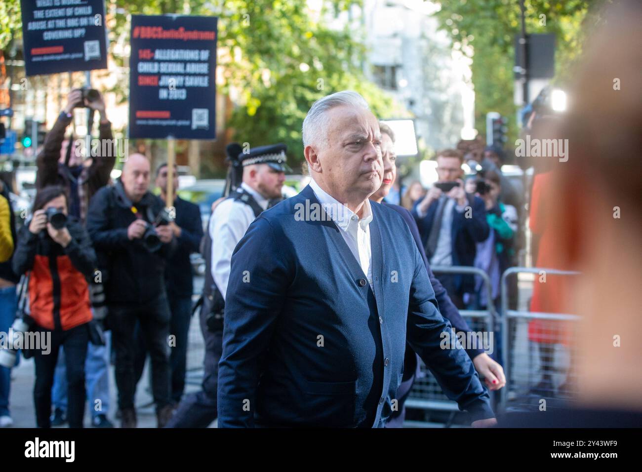 Londra, Inghilterra, Regno Unito. 16 settembre 2024. Il presentatore della BBC HUW EDWARDS arriva alla Corte del Magistrato di Westminster prima di condannare per avere immagini indecenti di bambini. (Credit Image: © Tayfun Salci/ZUMA Press Wire) SOLO PER USO EDITORIALE! Non per USO commerciale! Crediti: ZUMA Press, Inc./Alamy Live News Foto Stock