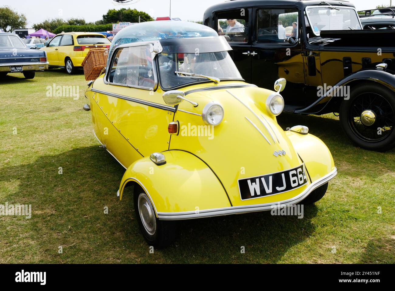 Giallo 1960 191cc Messerschmitt KR200 Foto Stock