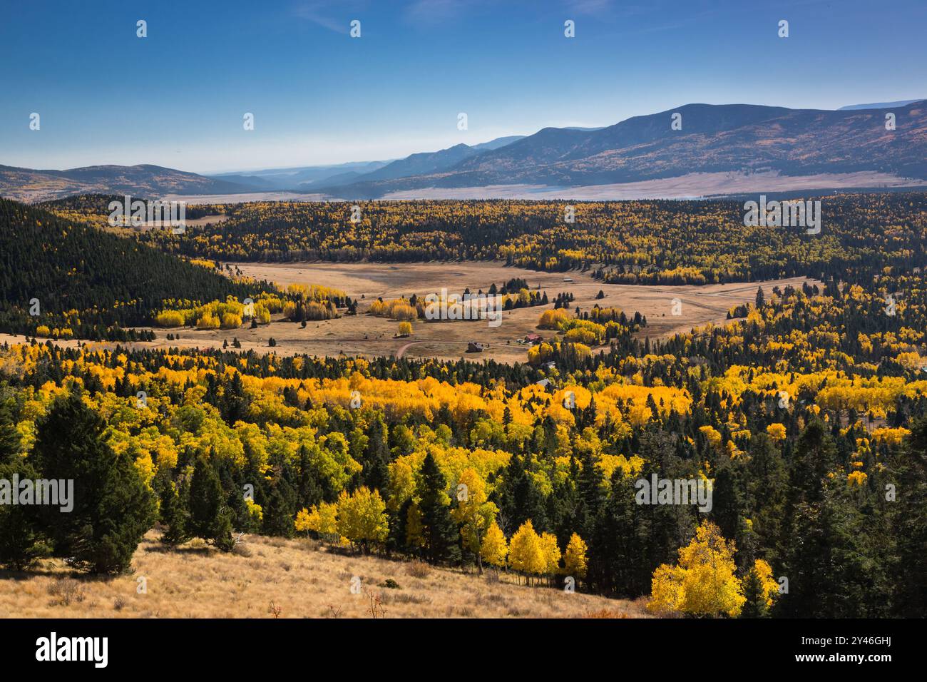 Angel Fire, New Mexico in Autumn Splendor Foto Stock