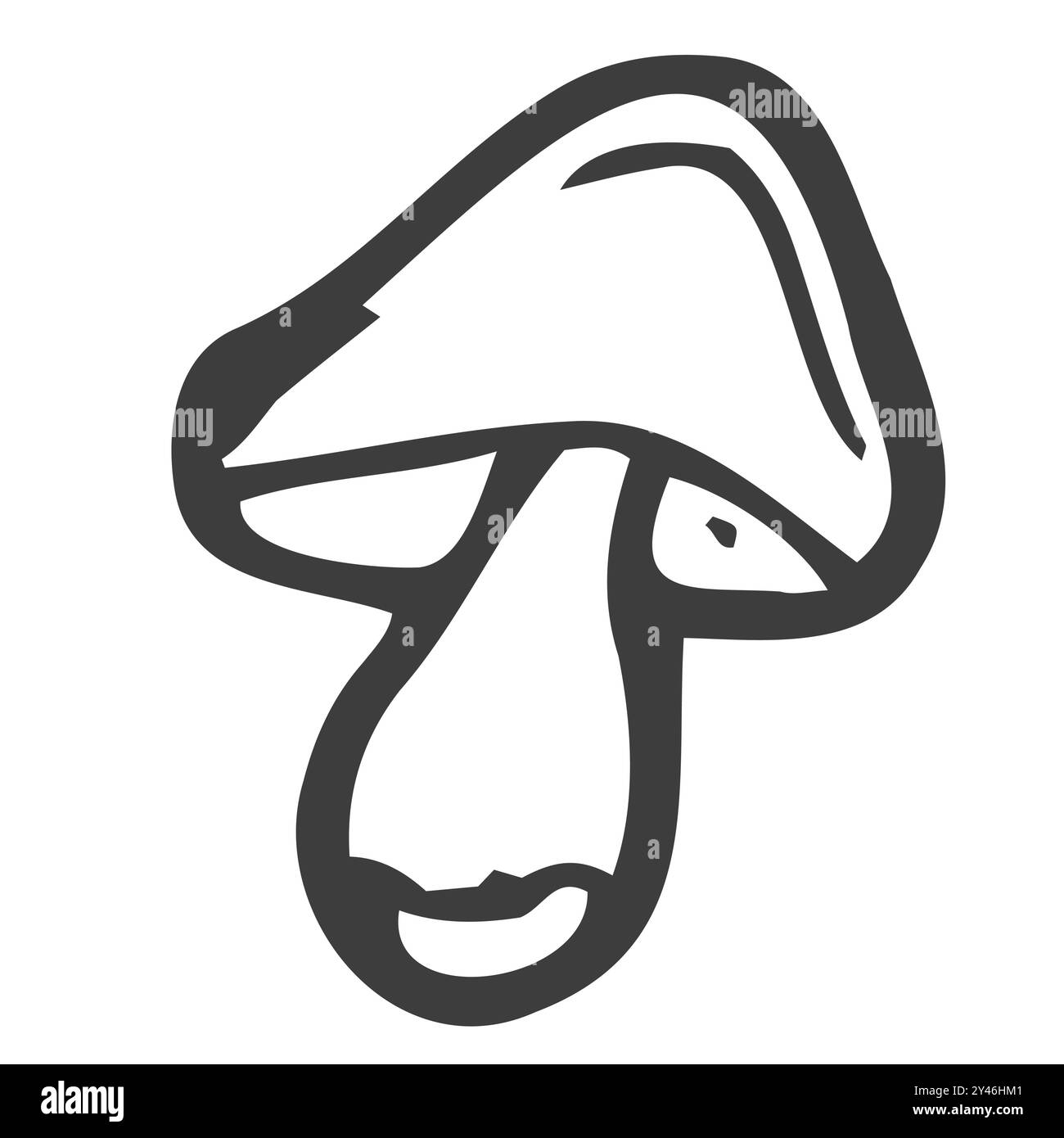 Set di funghi. Illustrazione disegnata a mano. Illustrazione Vettoriale