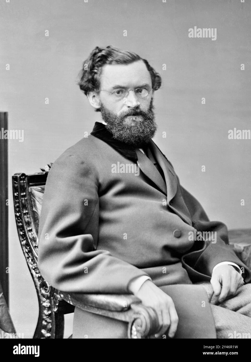 Carl Schurz. Ritratto del rivoluzionario tedesco e statista americano, Carl Schurz (1829-1906), c. 1870-80 Foto Stock
