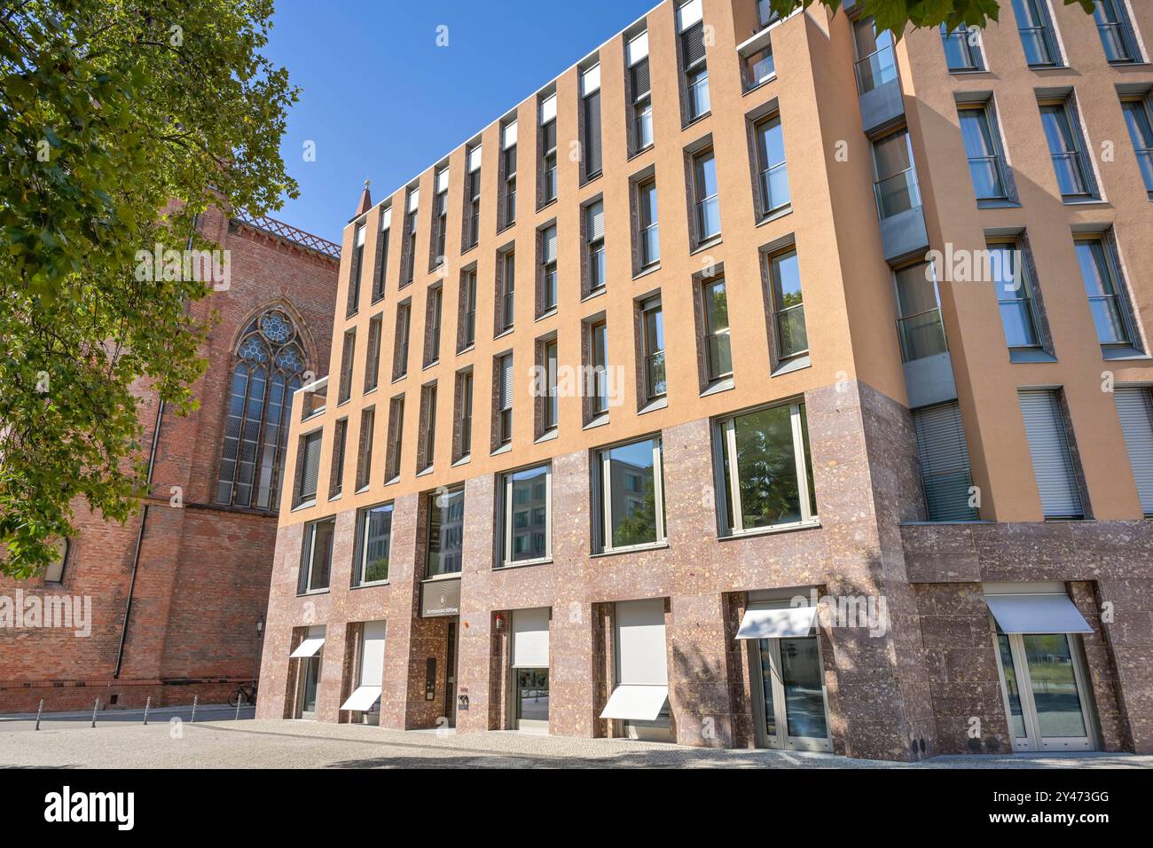 Bertelsmann Stiftung, Haus Berlin, Werderscher Markt 6, Mitte, Berlino, Deutschland *** Bertelsmann Stiftung, Haus Berlin, Werderscher Markt 6, Mitte, Berlino, Germania Foto Stock