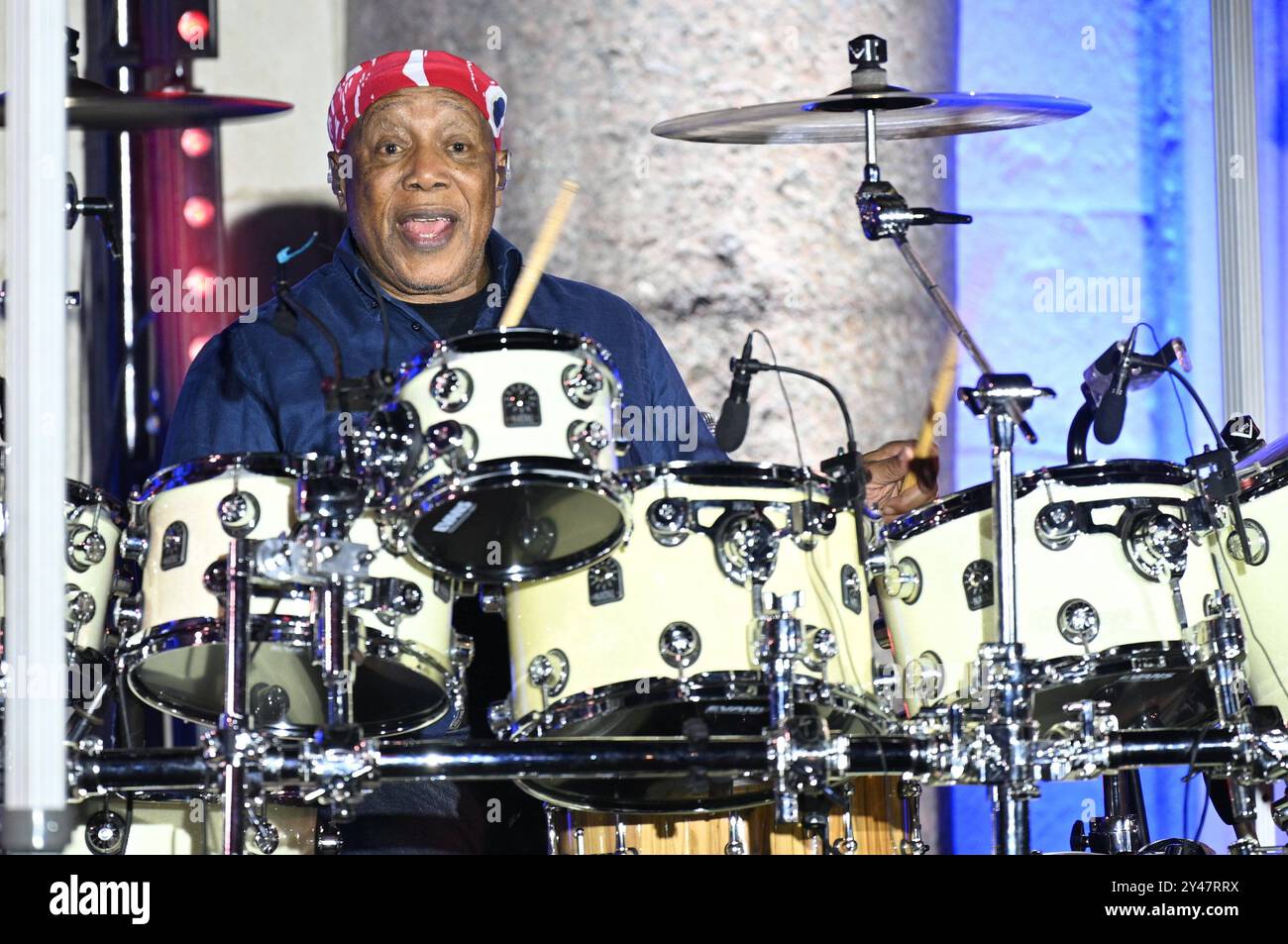 Croazia, Spalato, 160924. Billy Cobham tenne un concerto al Peristil come parte del Peristil Vibrez festival. Foto: Tom Dubravec / CROPIX Split CROAZIA Copyright: XxTomxDubravecx cobham koncert10-160924 Foto Stock