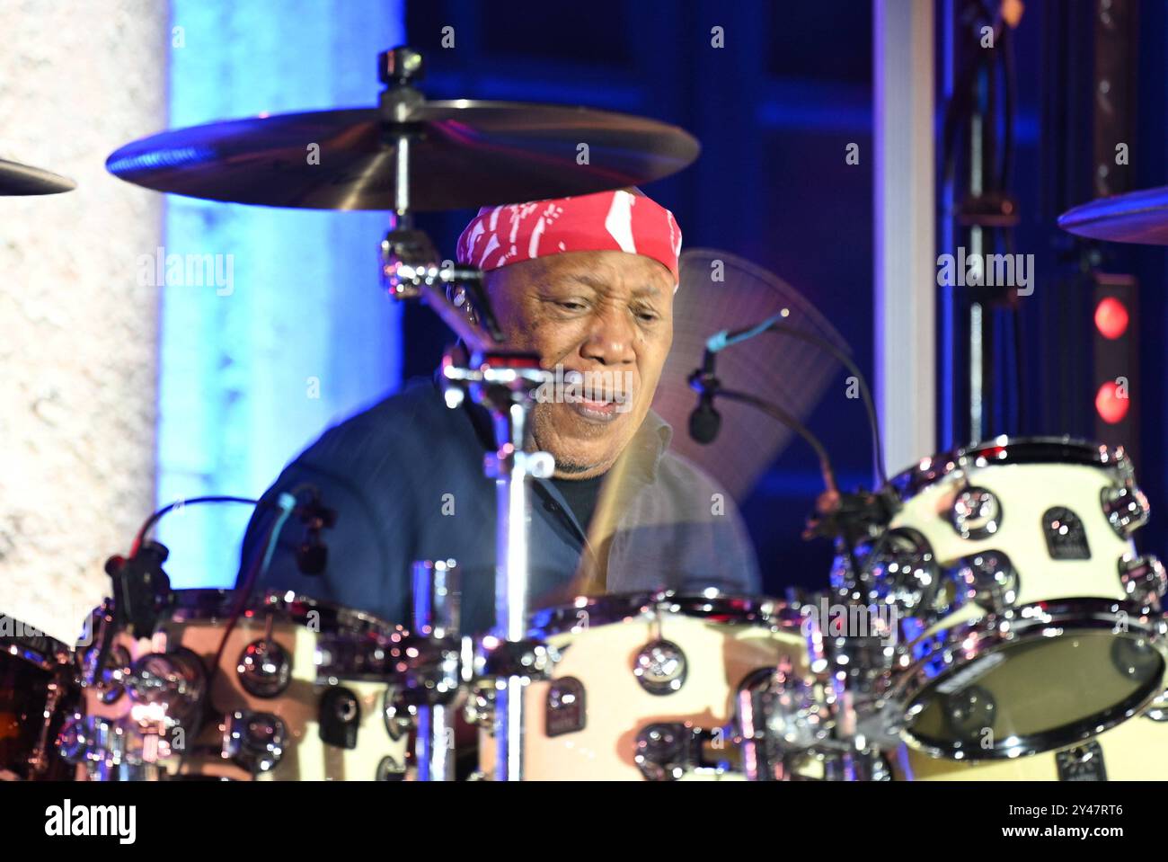 Croazia, Spalato, 160924. Billy Cobham tenne un concerto al Peristil come parte del Peristil Vibrez festival. Foto: Tom Dubravec / CROPIX Split CROAZIA Copyright: XxTomxDubravecx cobham koncert6-160924 Foto Stock