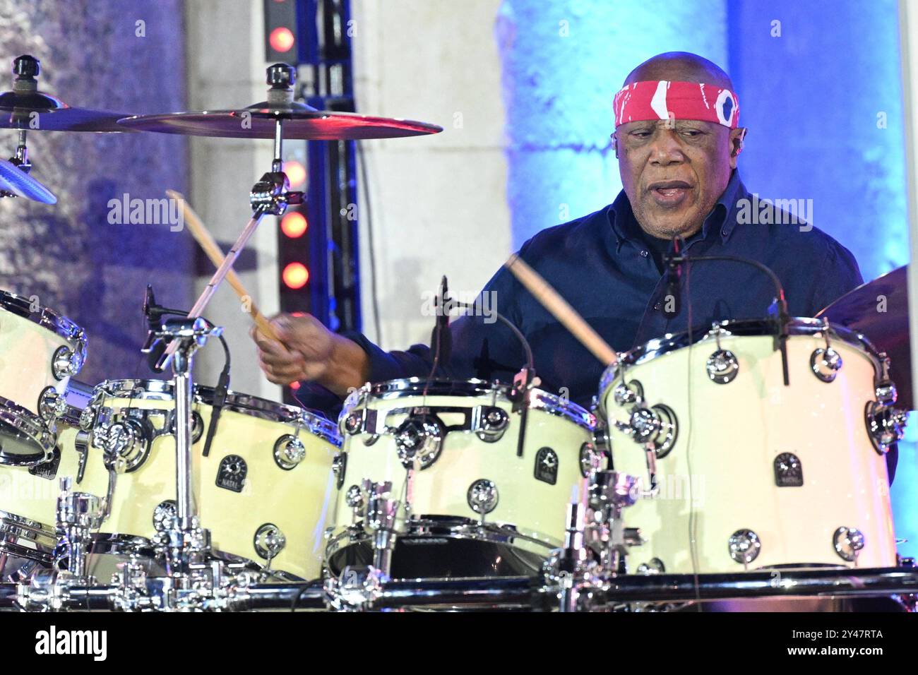 Croazia, Spalato, 160924. Billy Cobham tenne un concerto al Peristil come parte del Peristil Vibrez festival. Foto: Tom Dubravec / CROPIX Split CROAZIA Copyright: XxTomxDubravecx cobham koncert1-160924 Foto Stock