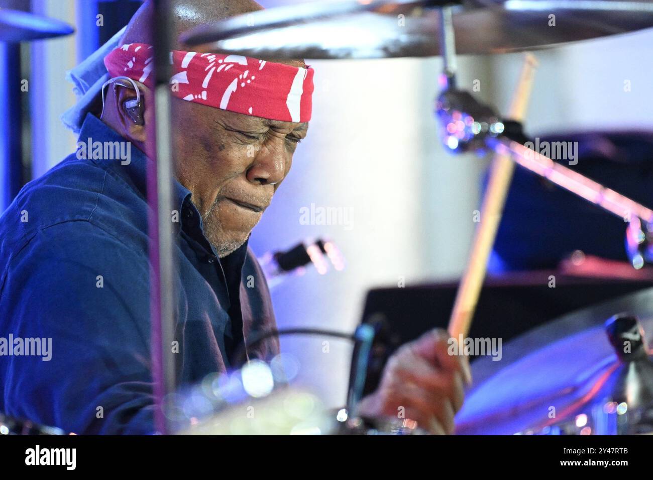 Croazia, Spalato, 160924. Billy Cobham tenne un concerto al Peristil come parte del Peristil Vibrez festival. Foto: Tom Dubravec / CROPIX Split CROAZIA Copyright: XxTomxDubravecx cobham7-160924 Foto Stock
