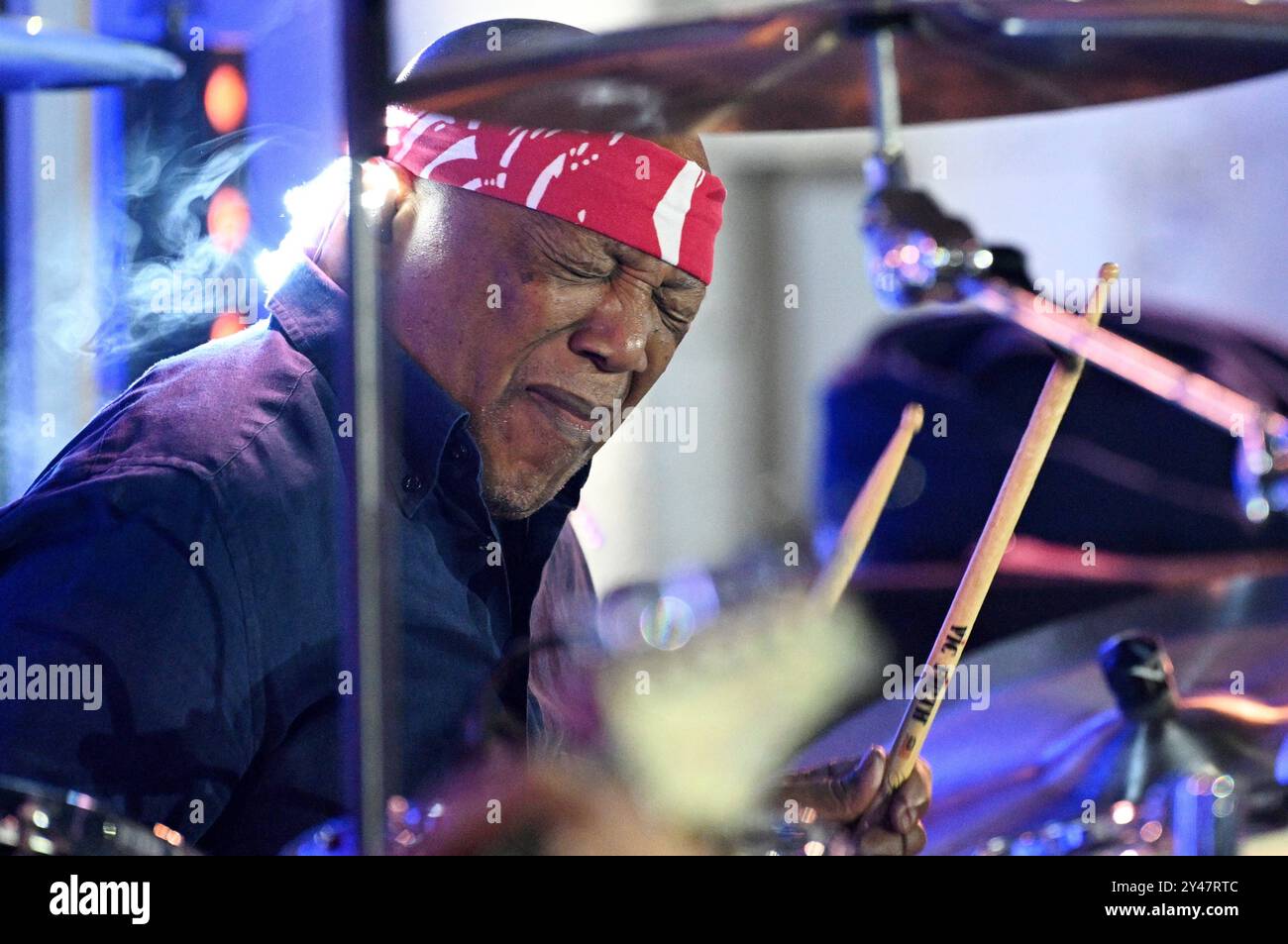 Croazia, Spalato, 160924. Billy Cobham tenne un concerto al Peristil come parte del Peristil Vibrez festival. Foto: Tom Dubravec / CROPIX Split CROAZIA Copyright: XxTomxDubravecx cobham3-160924 Foto Stock
