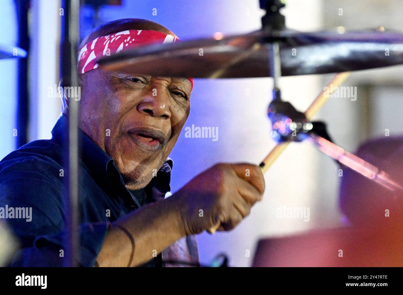 Croazia, Spalato, 160924. Billy Cobham tenne un concerto al Peristil come parte del Peristil Vibrez festival. Foto: Tom Dubravec / CROPIX Split CROAZIA Copyright: XxTomxDubravecx cobham4-160924 Foto Stock
