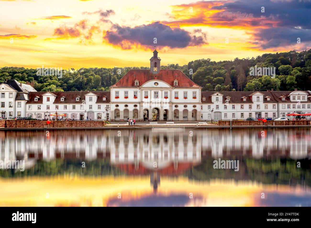 Città vecchia di Bad Karlshafen, Germania Foto Stock