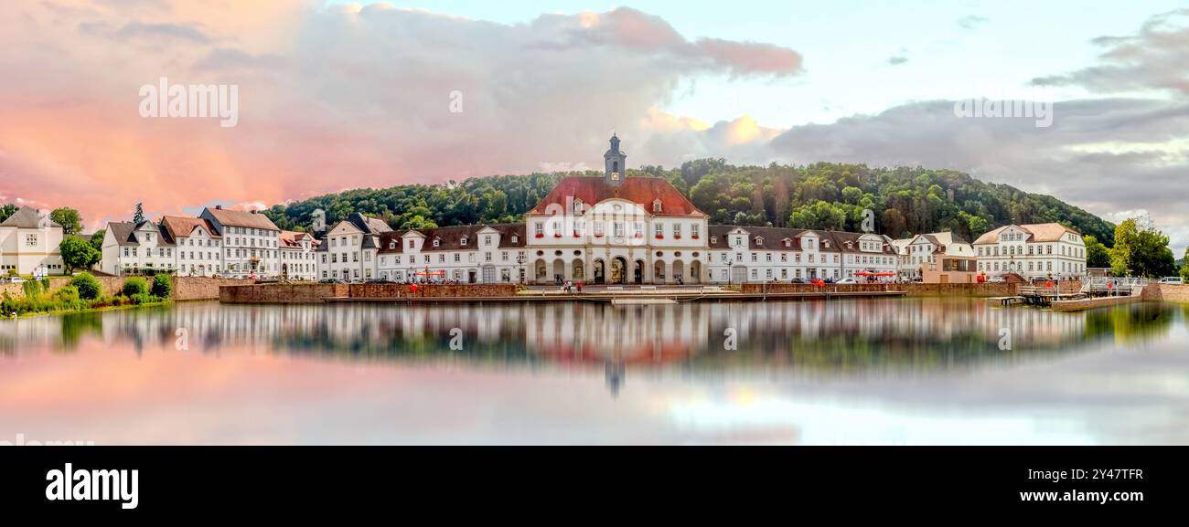 Città vecchia di Bad Karlshafen, Germania Foto Stock
