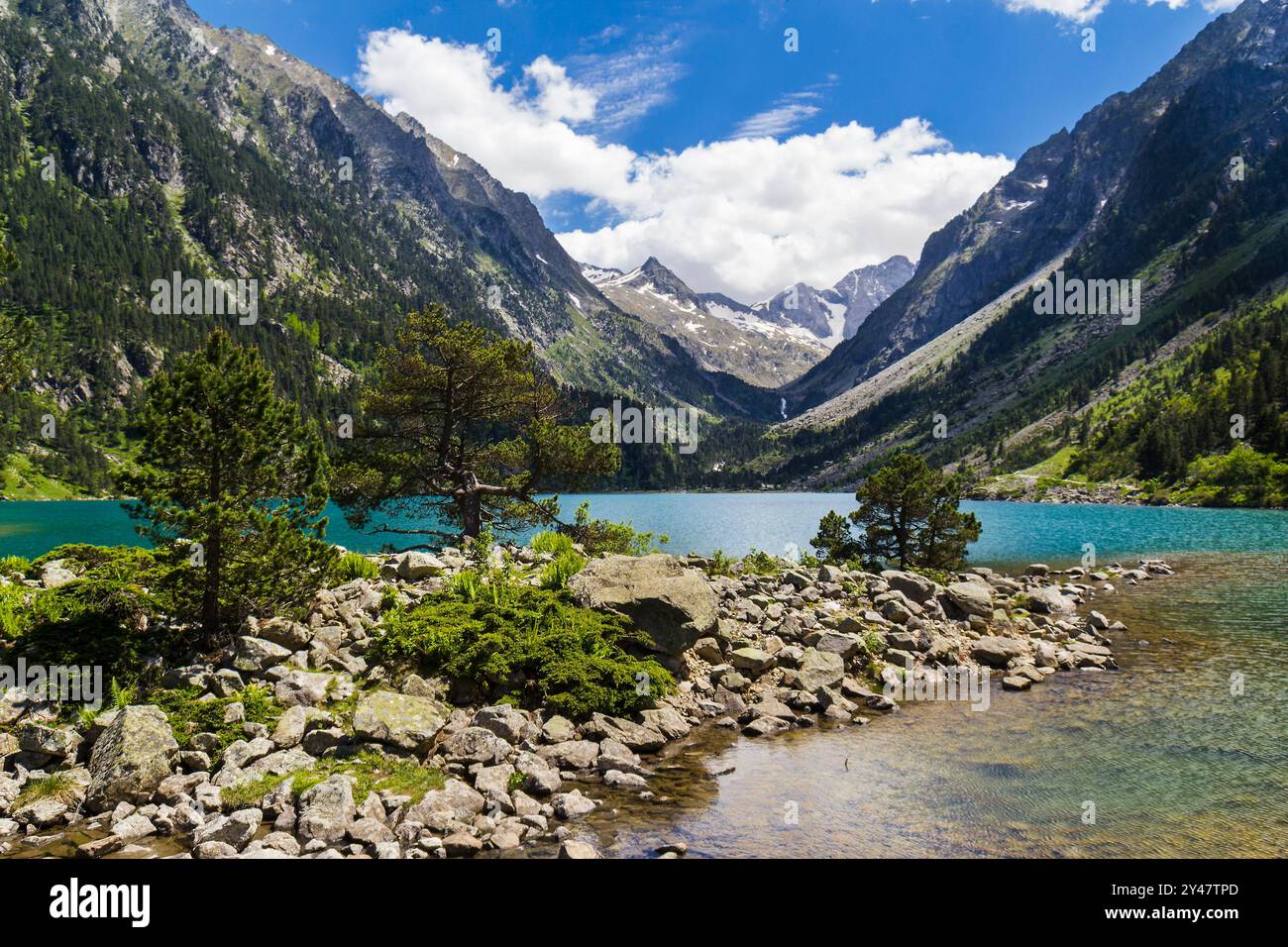 Lago di Gaube, Pirenei, Francia Foto Stock