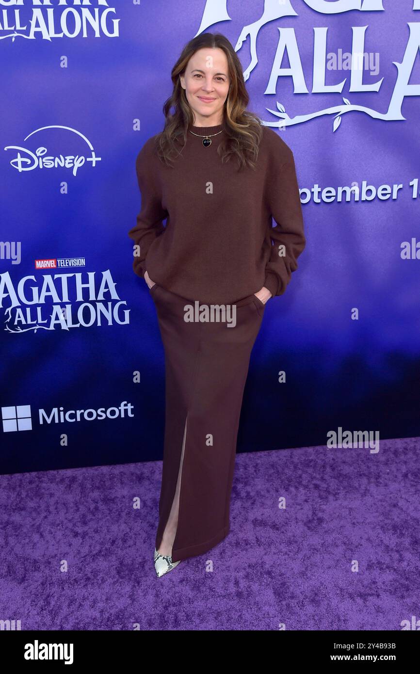 Maria Dizzia beim Launch Event der Disney+ / Marvel Television Miniserie "Agatha All Along" im El Capitan Theatre. Los Angeles, 16.09.2024 Foto Stock