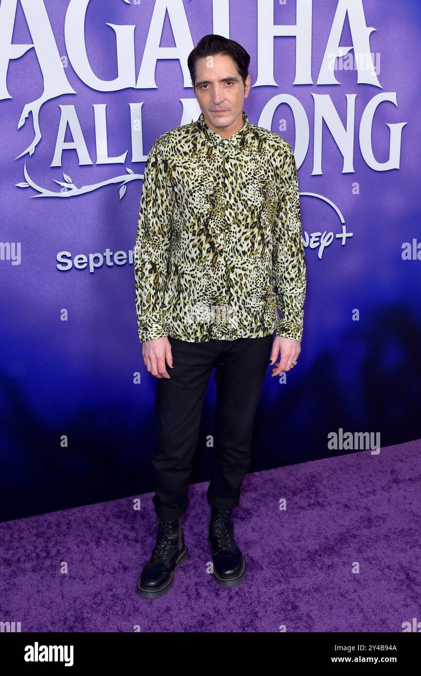David Dastmalchian beim Launch Event der Disney+ / Marvel Television Miniserie "Agatha All Along" in El Capitan Theatre. Los Angeles, 16.09.2024 Foto Stock