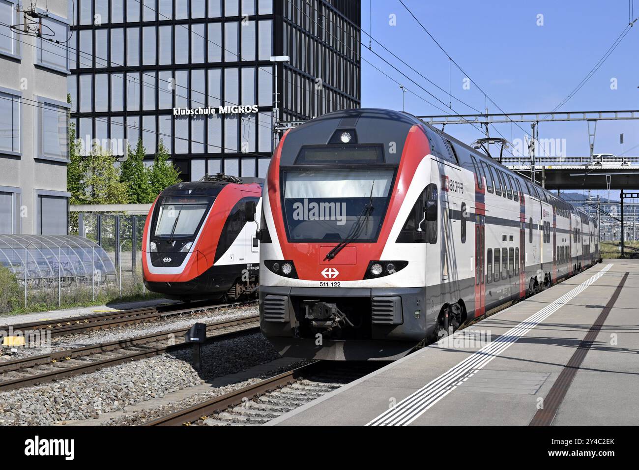 Treno passeggeri FFS Foto Stock