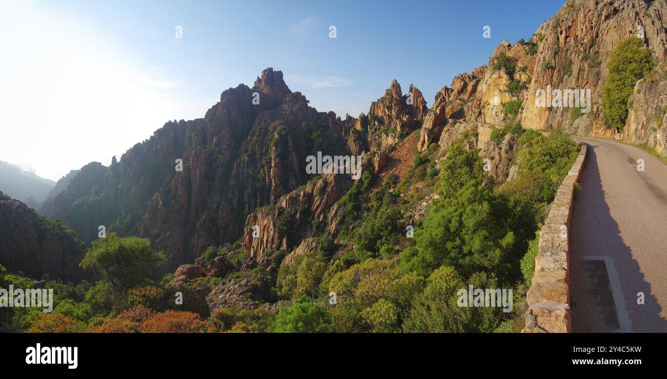 Strada di montagna nel Foto Stock
