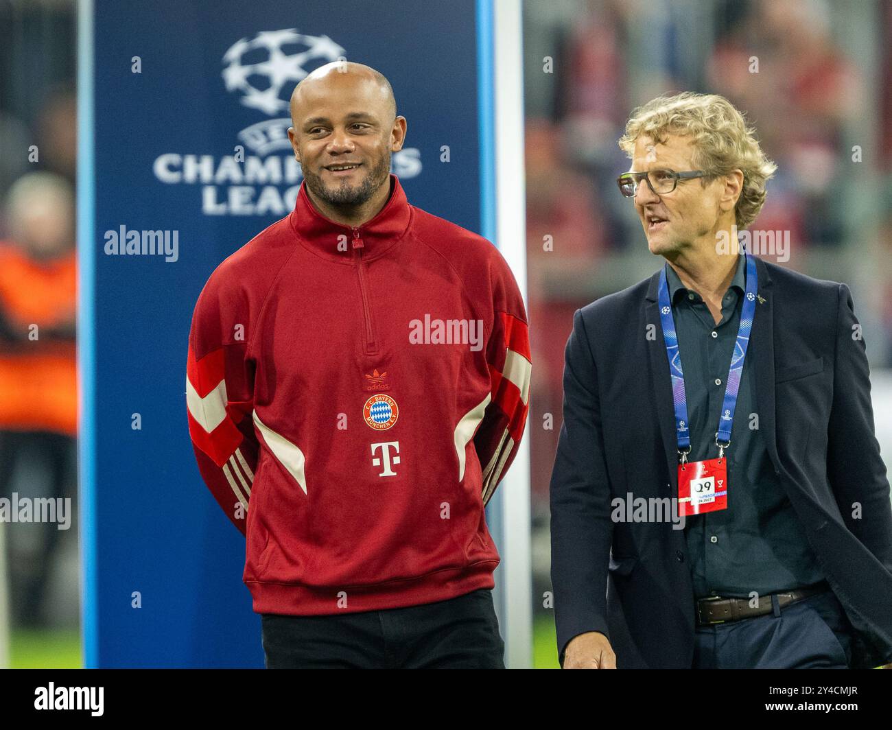 Vincent Kompany (FC Bayern Muenchen, allenatore), GER, FC Bayern Muenchen vs. GNK Dinamo Zagabria, Fussball, Champions League, 1. Spieltag, Spielzeit 2024/2025, 17.09.2024, Eibner-Pressefoto/Sascha Walther Foto Stock