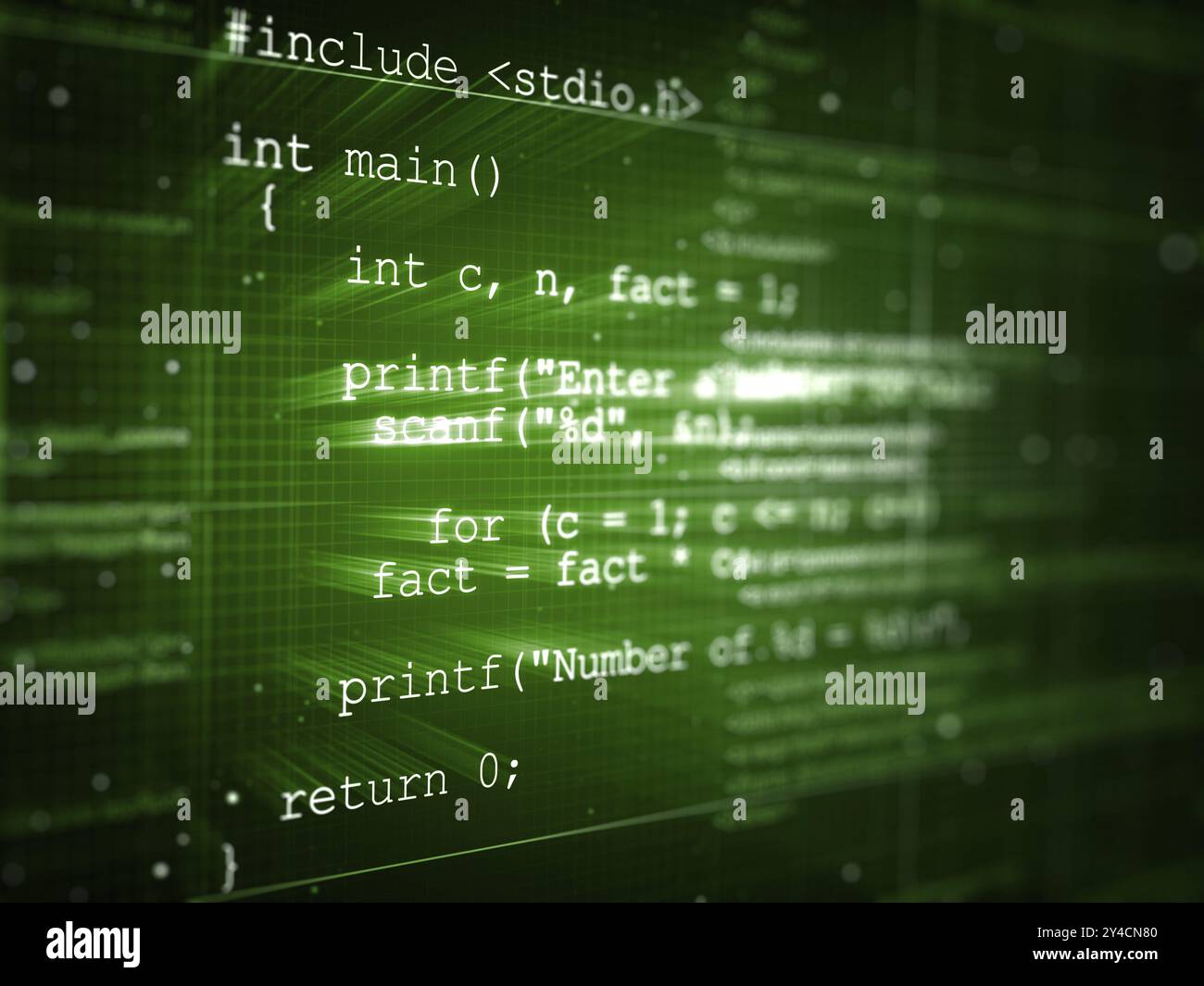 Codice di programma Foto Stock