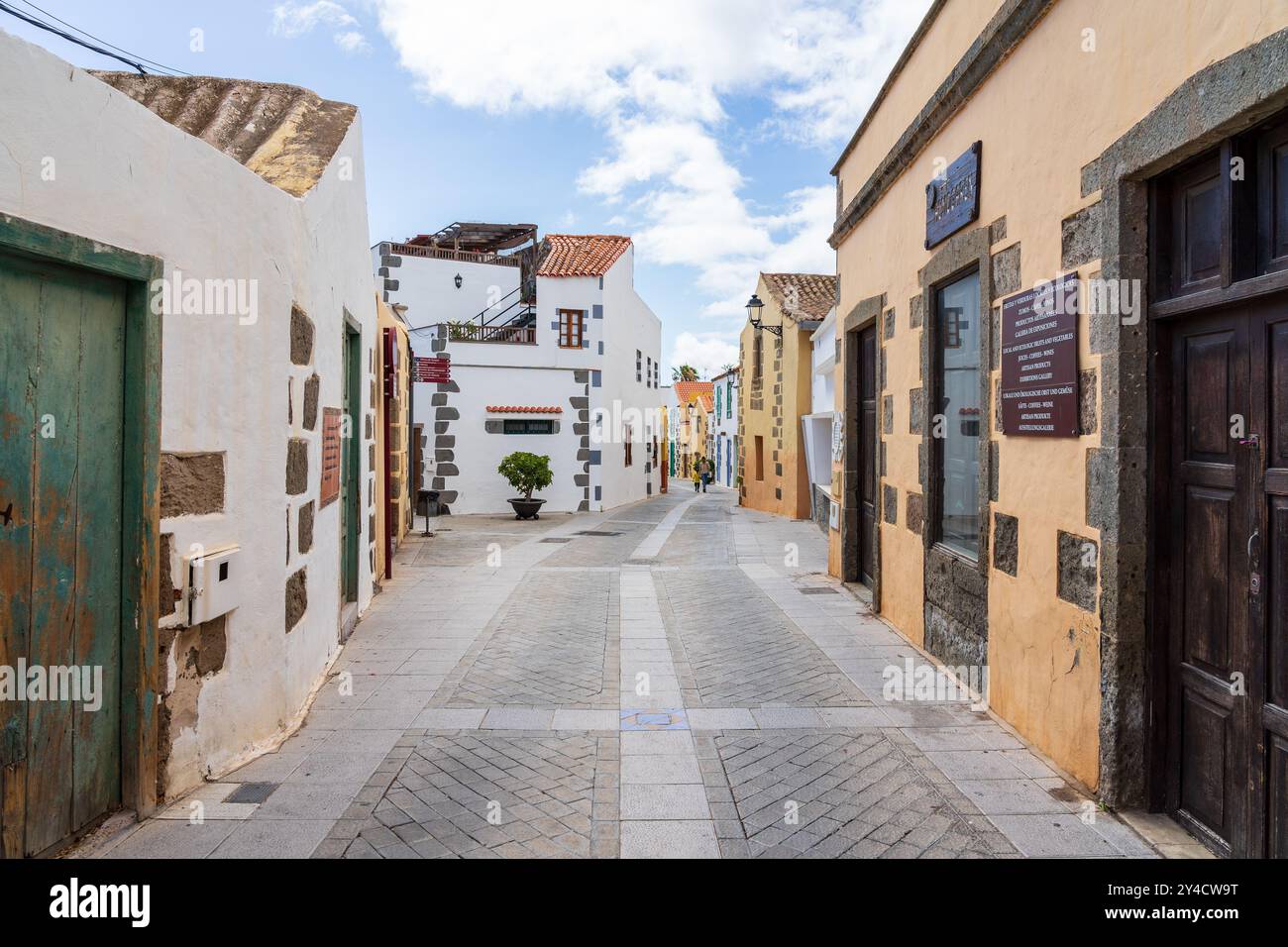 Gli Aguimes furono fondati nel 1491 su un importante insediamento aborigeno dopo che la conquista castigliana di Gran Canaria fu completata. Foto Stock