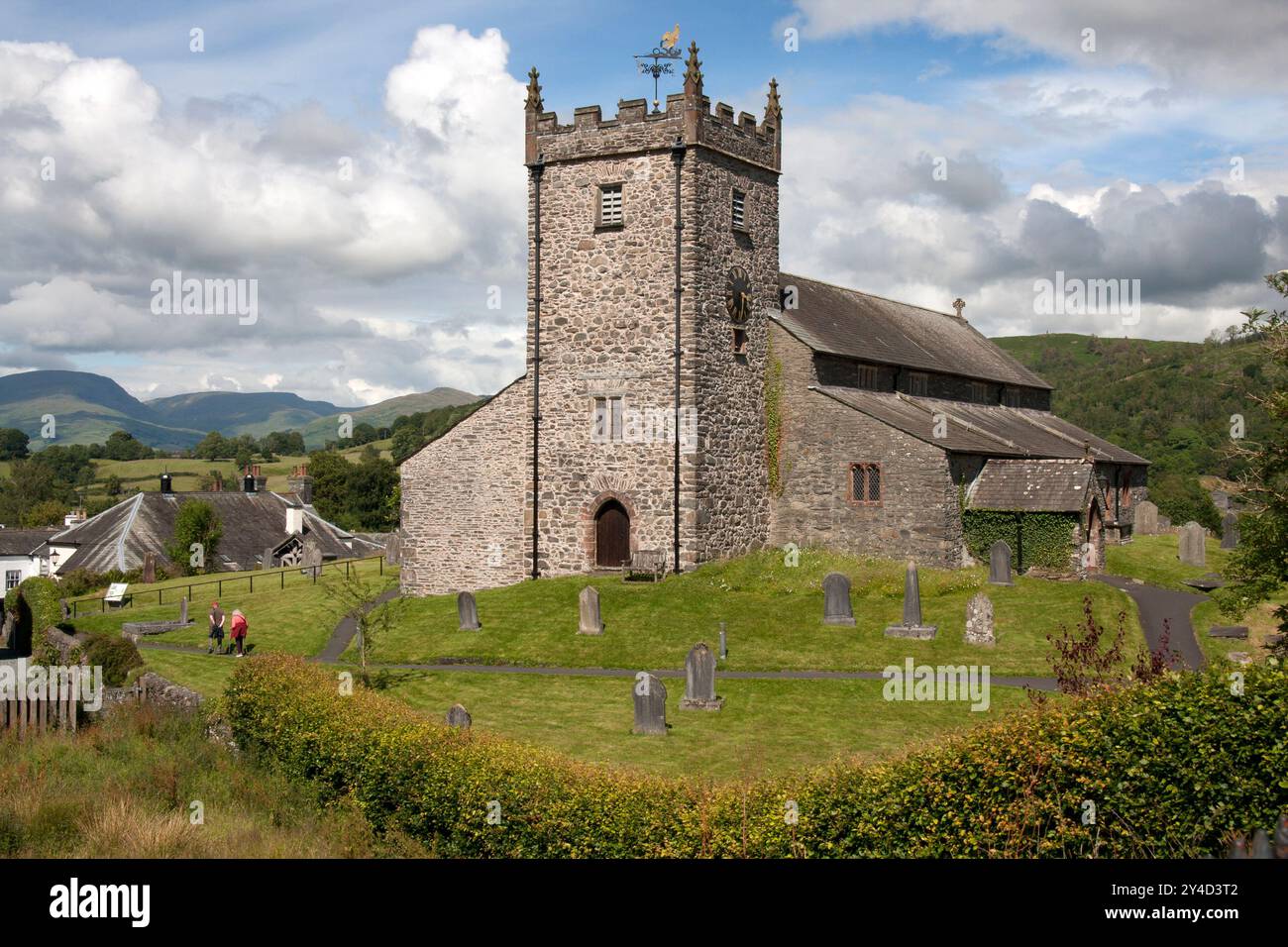 St Michael All Angels Church, Hawkshead, Westmorland & Furness, Lake District, Cumbria, Inghilterra Foto Stock