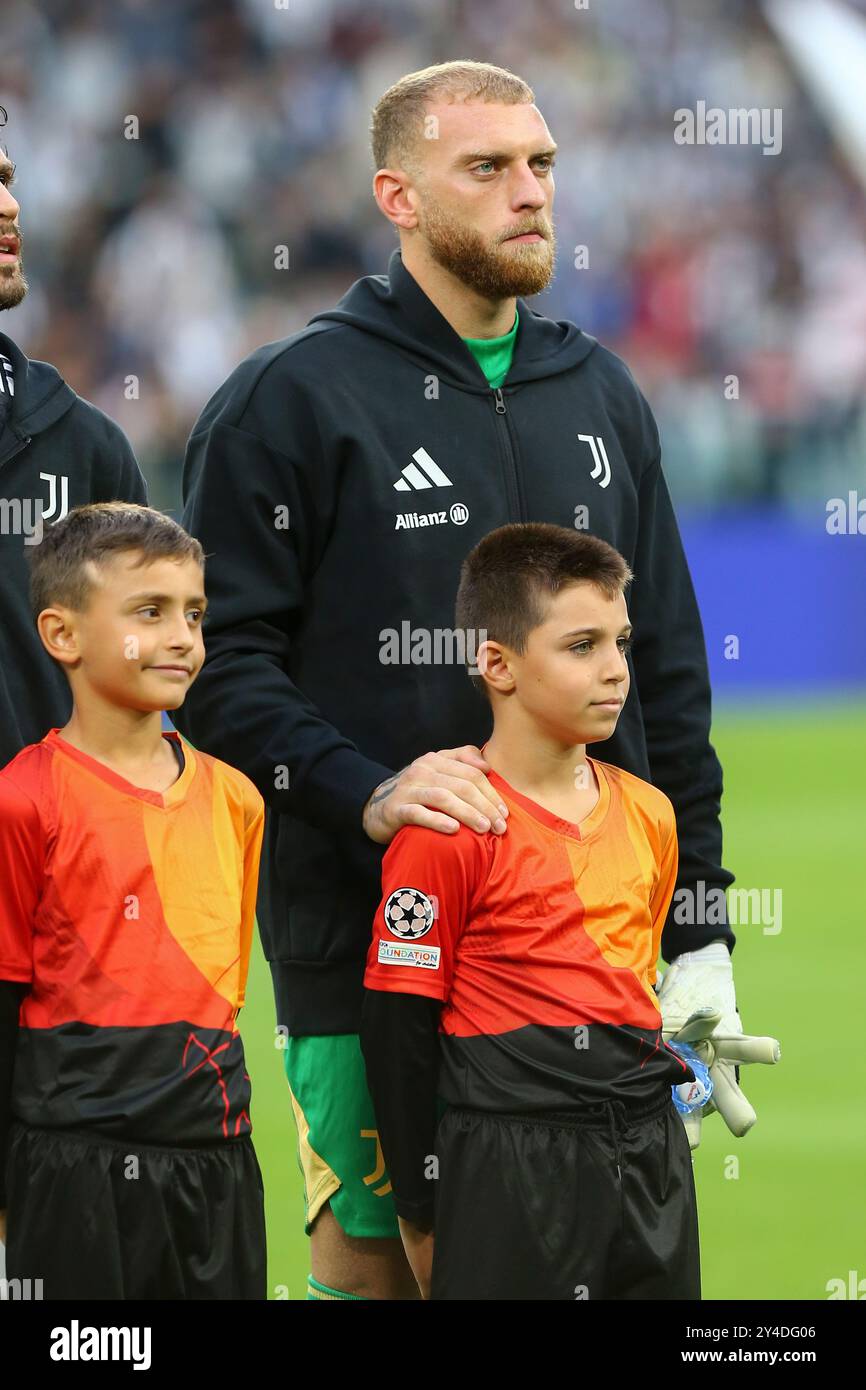 Michele di Gregorio della Juventus FC durante la partita di UEFA Champions League tra Juventus FC e PSV Eindhoven all'Allianz Stadium il 17 settembre 20 Foto Stock