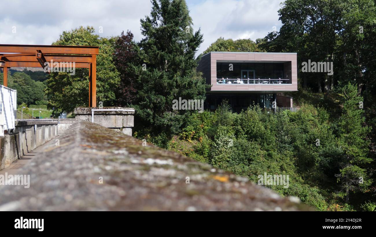 Centro visitatori della Diga di Pitlochry Foto Stock