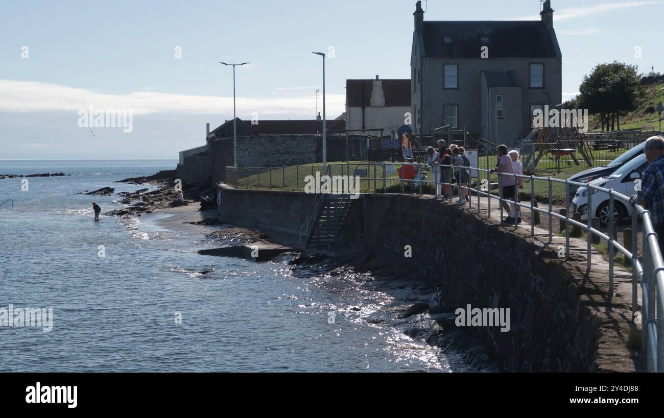 Cellardyke Tidal Pool Anstruther Fife Foto Stock