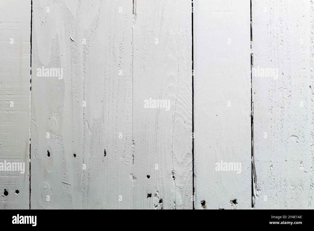 sfondo con pannelli in legno verniciati di bianco testurizzato Foto Stock