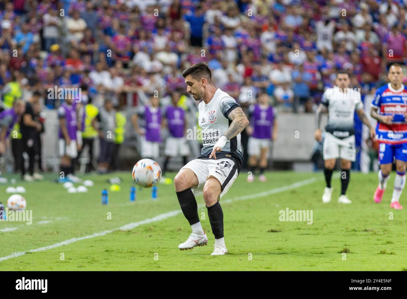 Fortaleza, Brasile. 17 settembre 2024. CE - FORTALEZA - 09/17/2024 - COPPA SUDAMERICA 2024, FORTALEZA x CORINTHIANS - giocatore corinthians incoronato durante la partita contro Fortaleza allo stadio Arena Castelao per il campionato sudamericano 2024. Foto: Baggio Rodrigues/AGIF (foto di Baggio Rodrigues/AGIF/Sipa USA) credito: SIPA USA/Alamy Live News Foto Stock