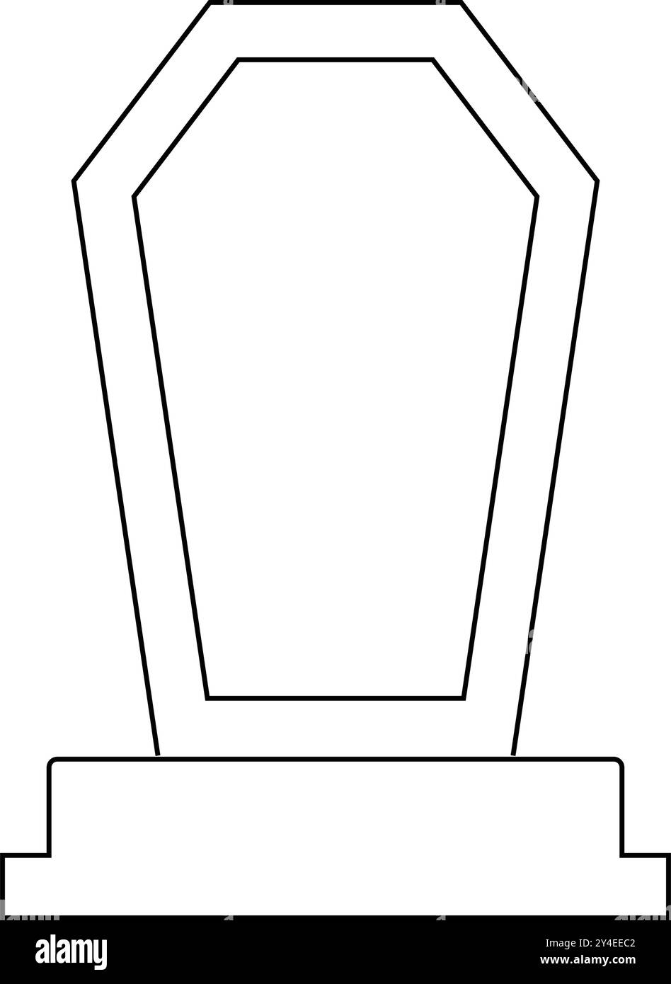 disegno illustrativo dell'icona tombstone Illustrazione Vettoriale