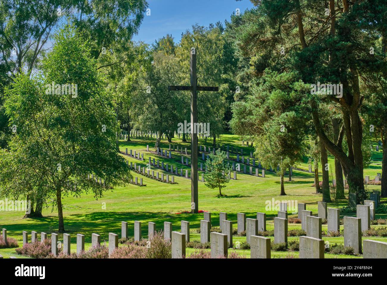 Cimitero militare tedesco, Cannock Chase, Staffordshire Foto Stock