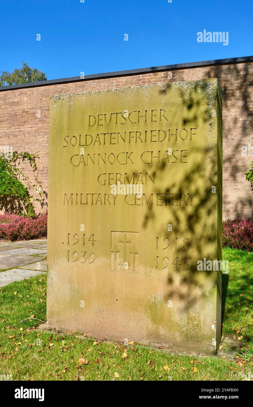 Cimitero militare tedesco, Cannock Chase, Staffordshire Foto Stock