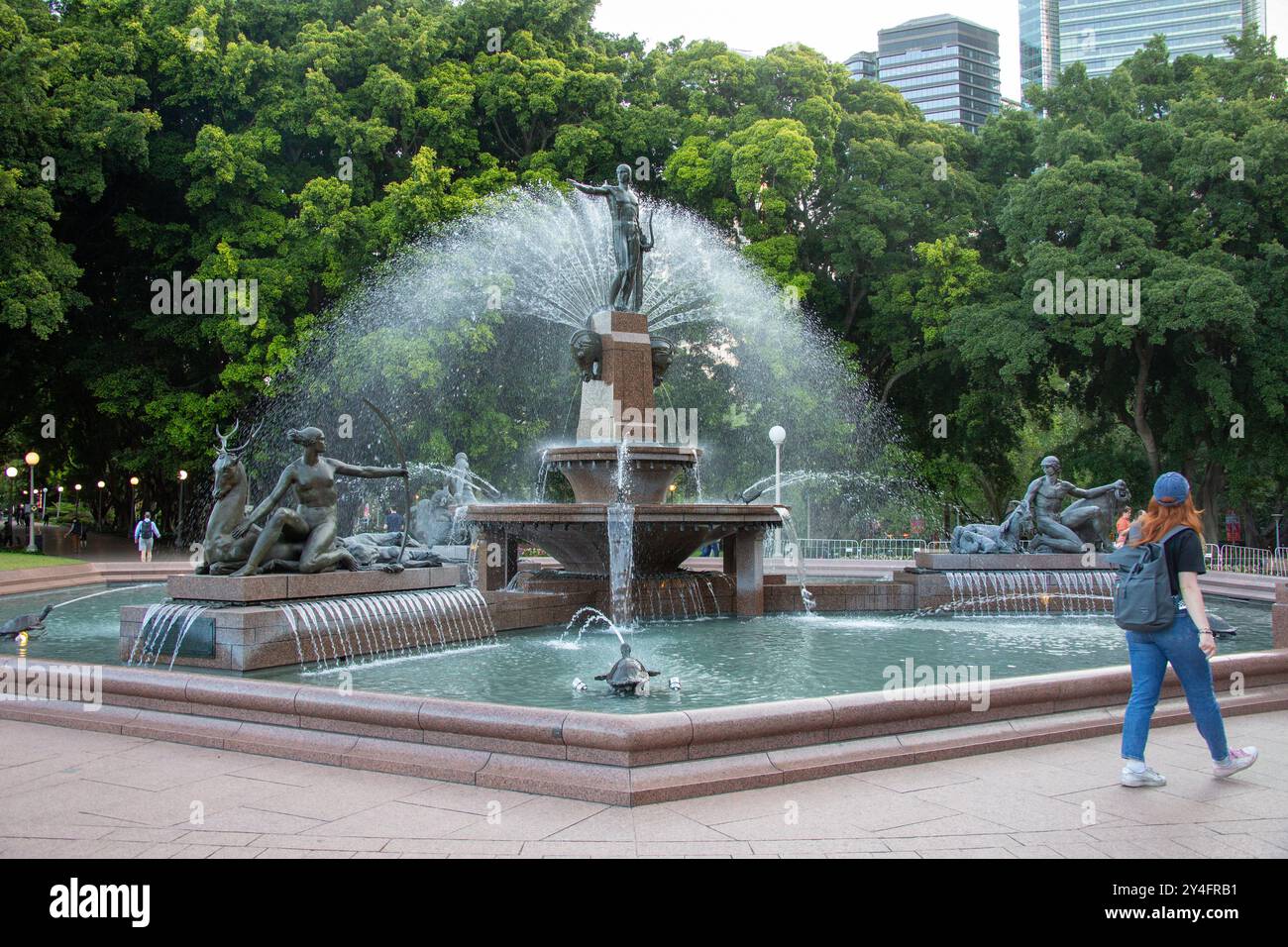 Archibald Memorial Fountain, Hyde Park, Sydney, NSW, Australia Foto Stock