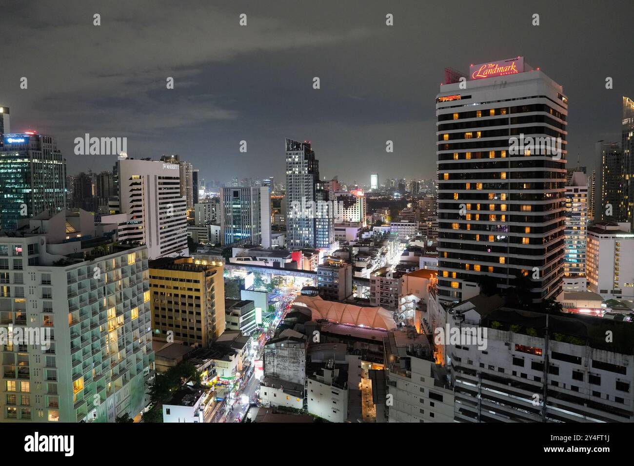 La città e gli edifici della città di Bangkok in Thailandia e Asia Foto Stock
