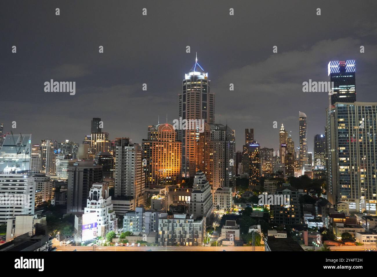 La città e gli edifici della città di Bangkok in Thailandia e Asia Foto Stock