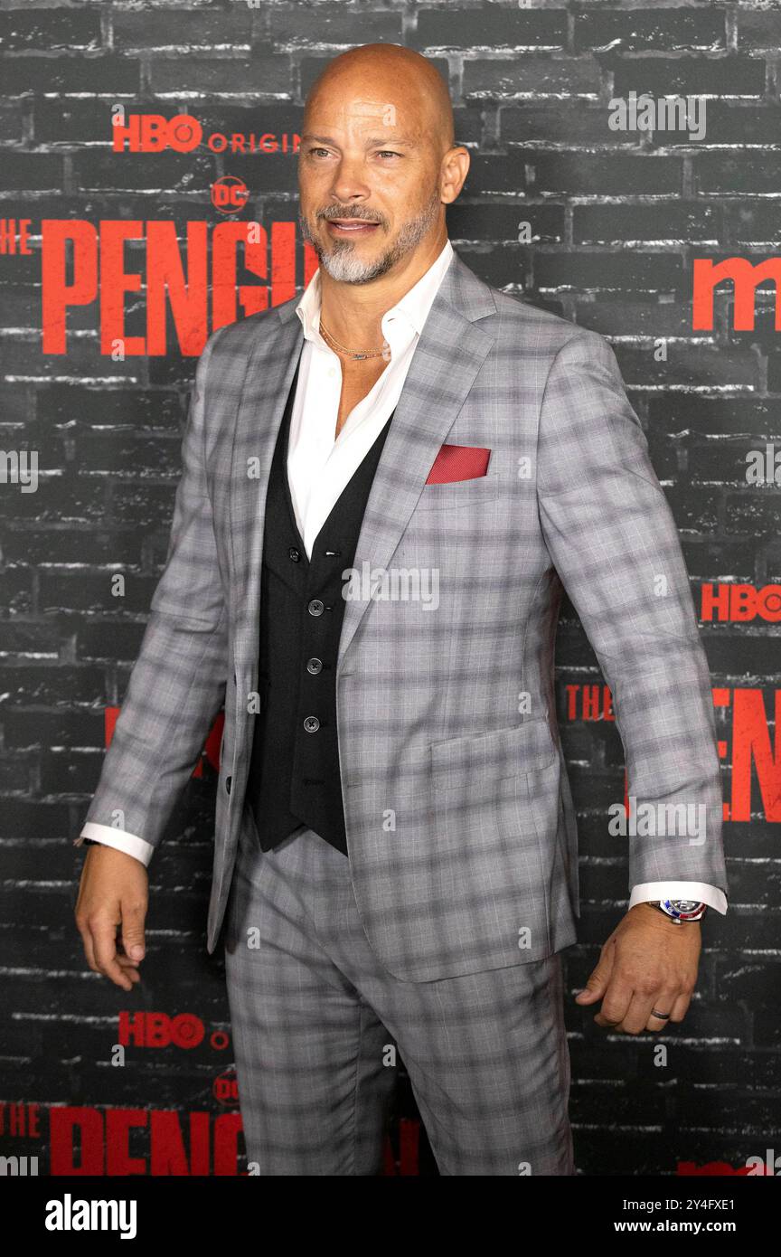 Berto Colon bei der Premiere der HBO Max miniserie "The Penguin" im Jazz al Lincoln Center. New York, 17.09.2024 Foto Stock