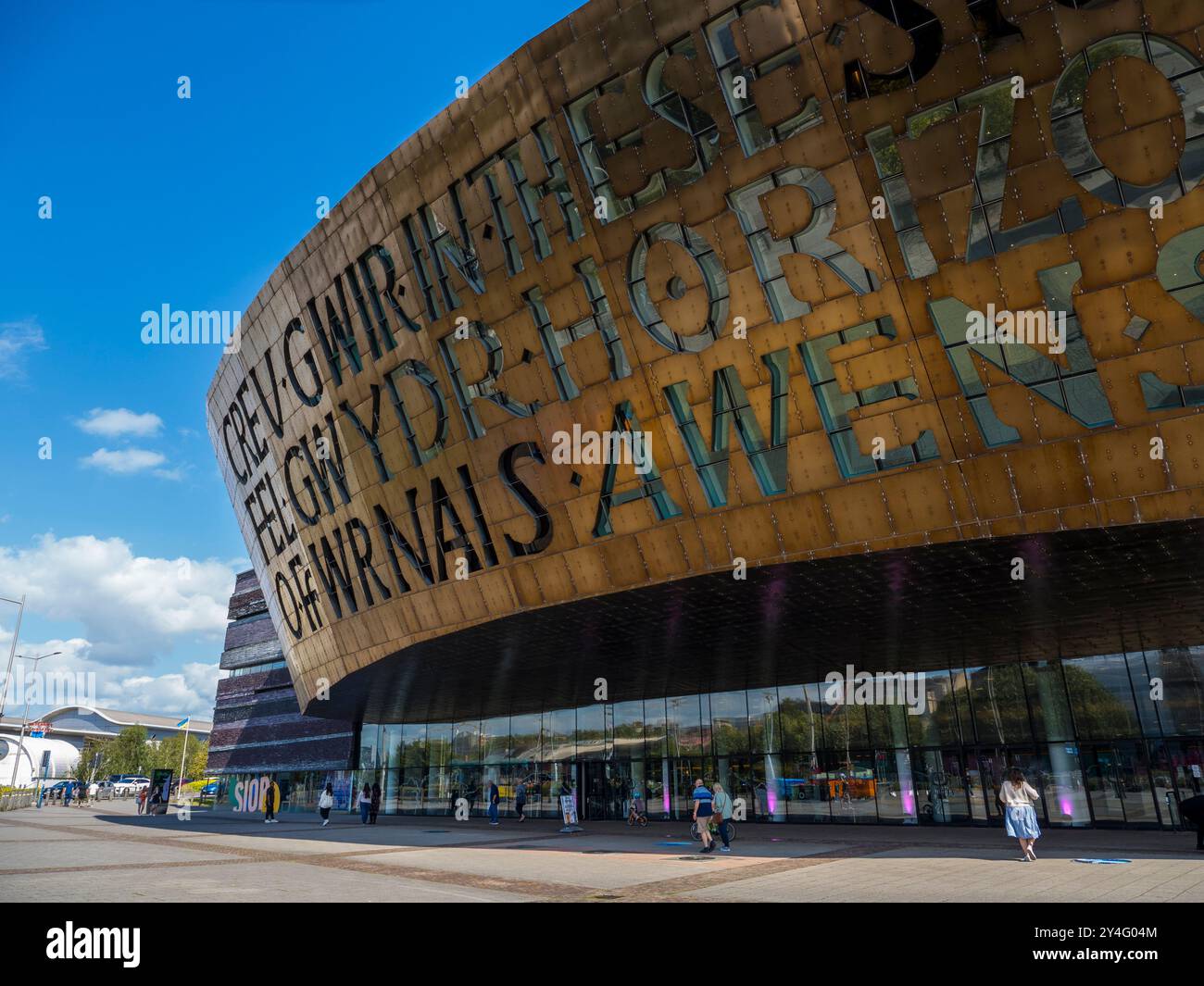 In These Stones Horizons Sing, Wales Millennium Centre, Cardiff Bay, Cardiff, Wales, REGNO UNITO, REGNO UNITO. Foto Stock