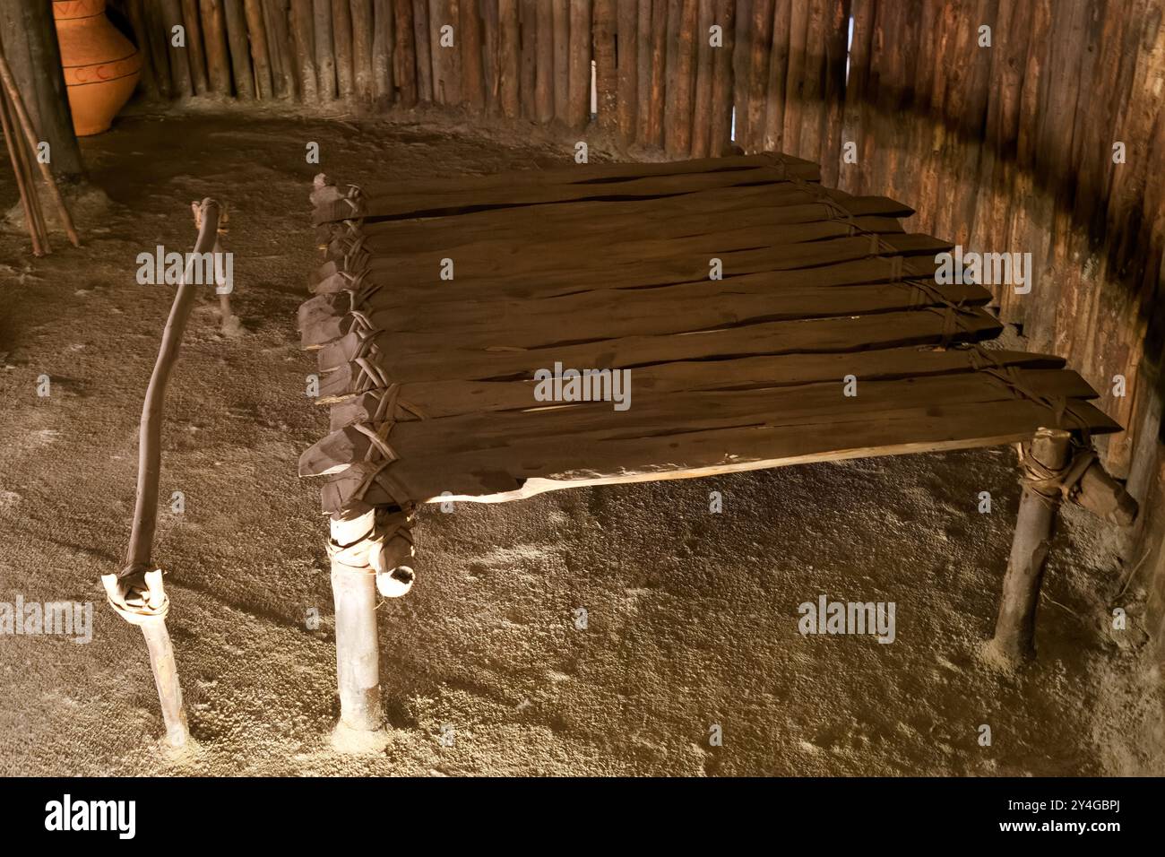 casa indiana in legno del sud america antica dimora indiana Foto Stock